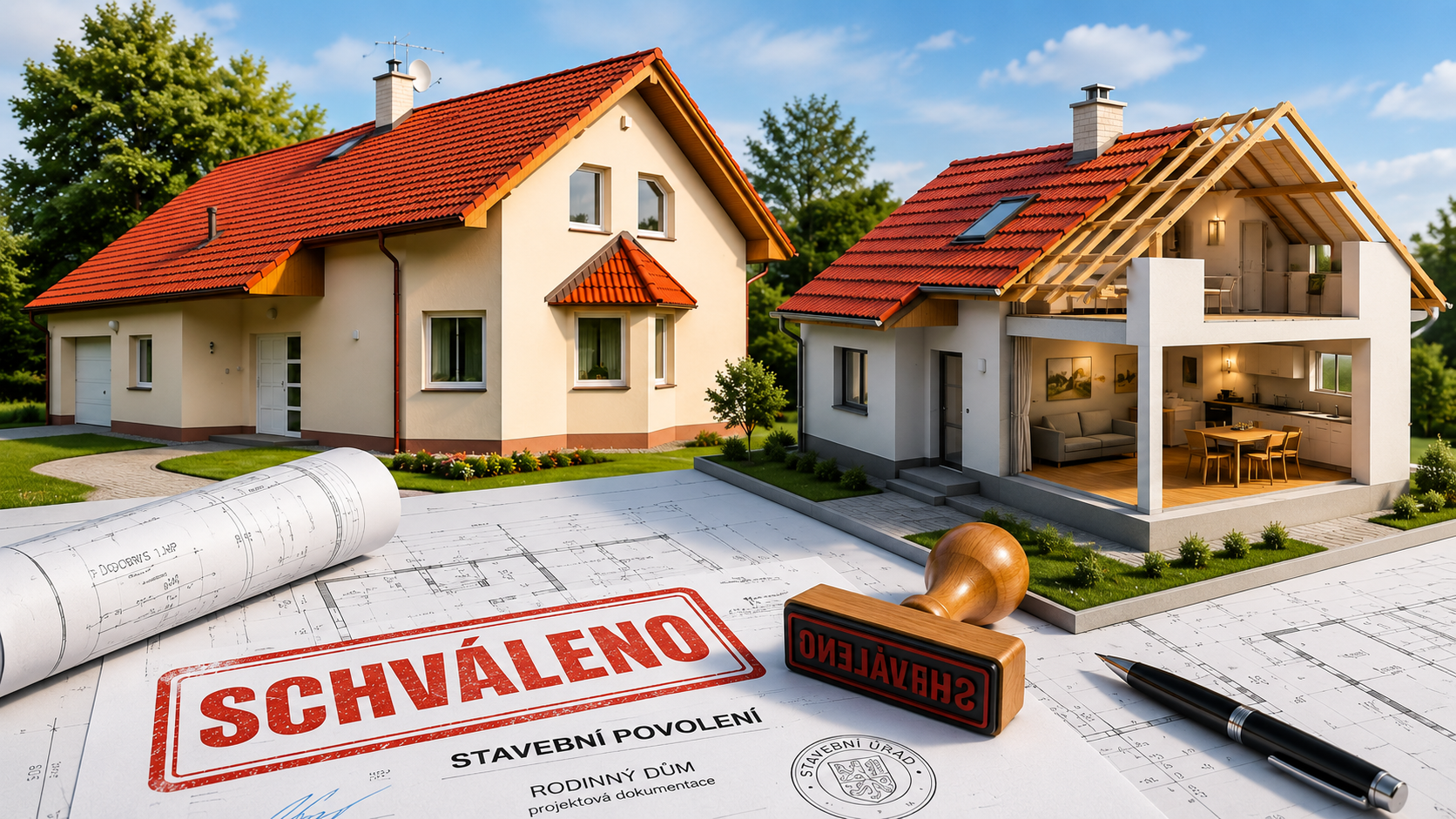Zajištění podkladů a vyřízení stavebního povolení rodinného  či bytového domu